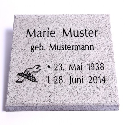 granit design schild